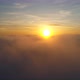 Above Sunset Clouds, Flight From Bottom Up - VideoHive Item for Sale