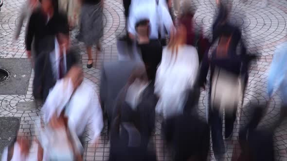 Crowded Sidewalk Time Lapse alt