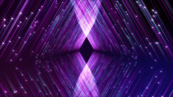  Intersecting violet lines and particles