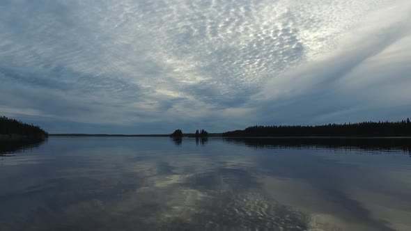 Lake on a cloudy day alt