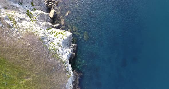 Looking over a cliff edge