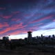 Denver, Colorado, USA-November 20, 2016. Time-lapse. Sunrise over downtown Denver.