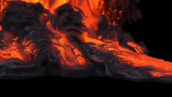 Volcanic Lava A River Of Natural Erupting Red Hot Liquid Emanating From Within Earths Mantle