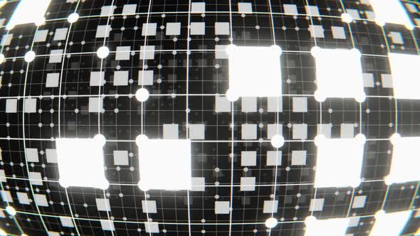 White Cage Looping Technology Background alt