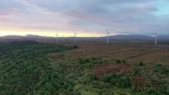The Loughderryduff Windfarm is Producing Between Ardara and Portnoo in County Donegal alt