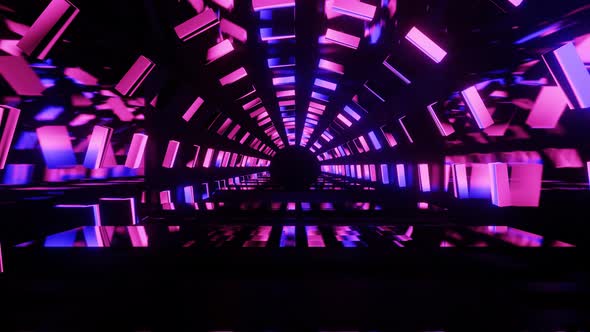 Futuristic technology abstract seamless VJ background.