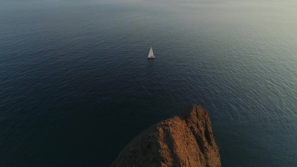 Sailboat Floating in the Bay of Biscay alt
