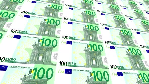 100 Euro Note Money Loop Background 4K 05