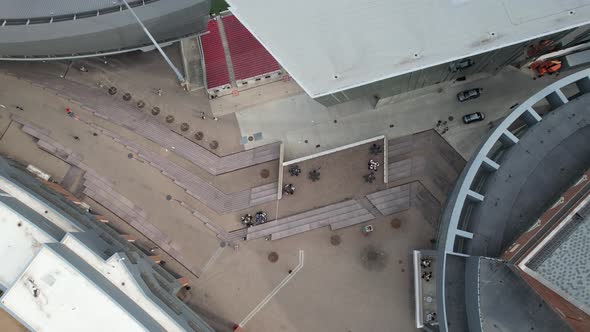 Drone Video of Stairs at the University of Cincinnati