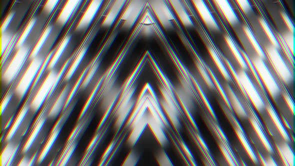 Silver Symmetrical Wall Background Loop with Screen Distortion