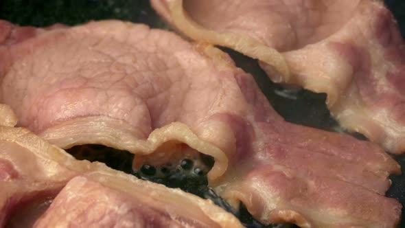 Bacon Sizzling In Pan alt