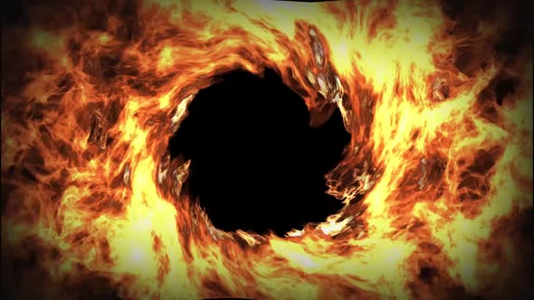 FIRE WHIRLWIND | Magic Energy Effect on a Black Background Animation alt