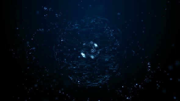 Blue Particle Energy Sphere alt