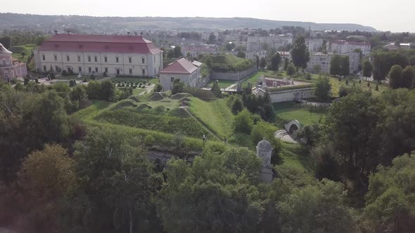 Zolochiv Palace Castle and Ornamental Garden in Lviv Region, Ukraine alt