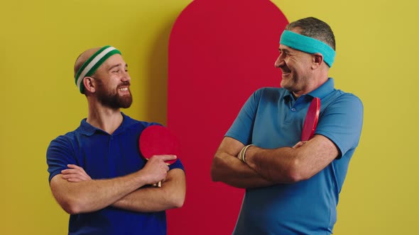 Charismatic and Good Looking Two Men Old and Young alt