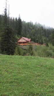 Ukraine Carpathian Mountains House in the Mountains alt