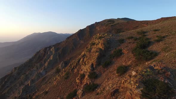 Flying Over Sierra Nevada Mountains alt