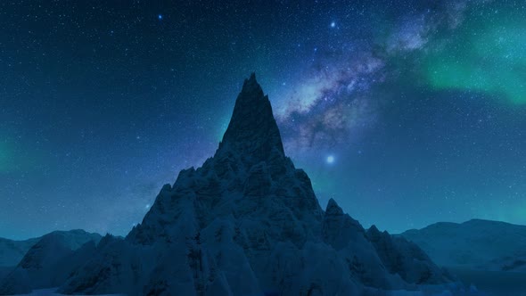 Aura Mountain Sea Night Universe Space Background Lake Ocean Natural Beauty alt