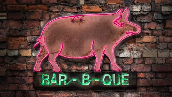 Flashing Neon Barbecue alt