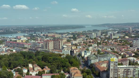 Aerial Shot Belgrade Serbia alt