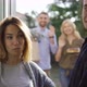 Young European Couple Waiting for Their Neighbors To Leave - VideoHive Item for Sale