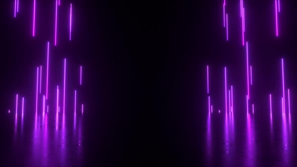 Purple Neon Glowing Strings Frame Backdrop alt