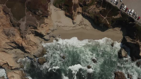 Aerial video of the Coast Northern California Bodega Bay alt
