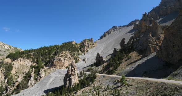The Izoard pass, the Casse deserte, Queyras range, Hautes Alpes, France alt