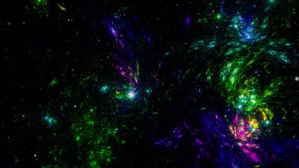 Flying Through Space. Starry outer space background texture alt