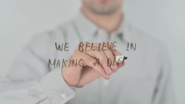 We Believe In Making A Difference alt