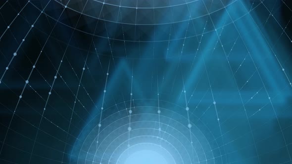 Blue digital lines and dots alt