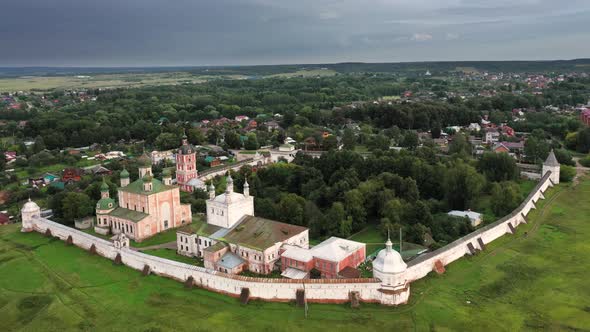 Aerial View of Goritsky Monastery in Pereslavl-Zalessky alt