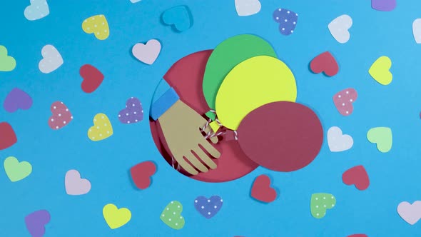 Spinning of Valentine's Day Background alt