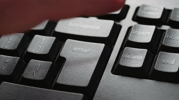 Hitting the enter key or delete key alt