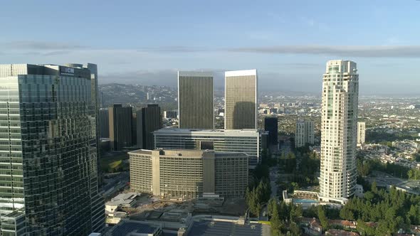 Aerial view of Beverly Hills alt