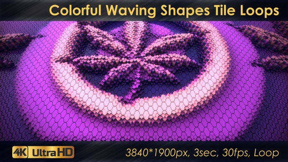 Colorful Waving Spahes Tile Loops alt