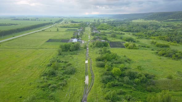 Village Nature After Rain