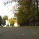 Absolutely Empty Autumn Park Alley. Camera in Motion - VideoHive Item for Sale
