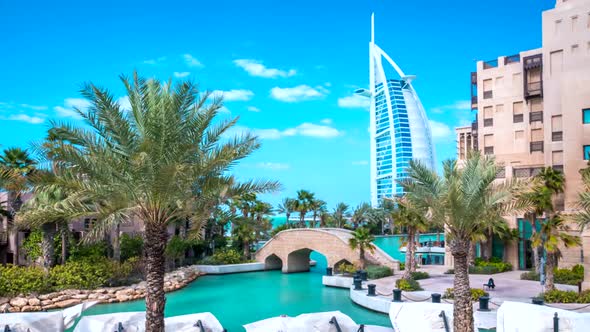 Timelapse View of the Burj Al Arab Luxury Hotel alt