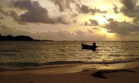 Summer texture of tourist beach by sea and sand background near waves alt