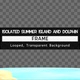 Isolated Summer Island and Dolphin Frame - VideoHive Item for Sale