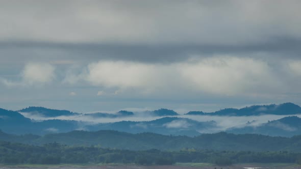 Mountains with sun light In the beautiful time of the morning, alt