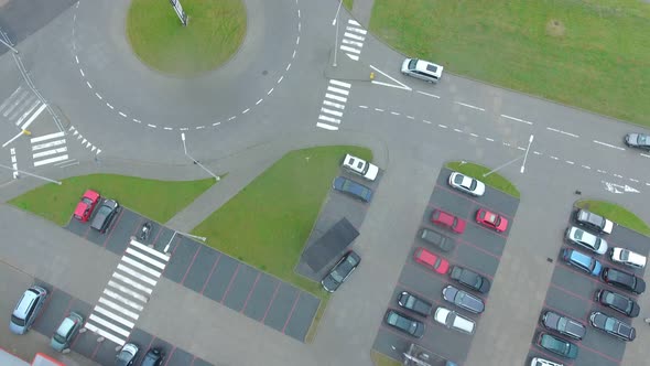 Aerial view of store and fair centre.