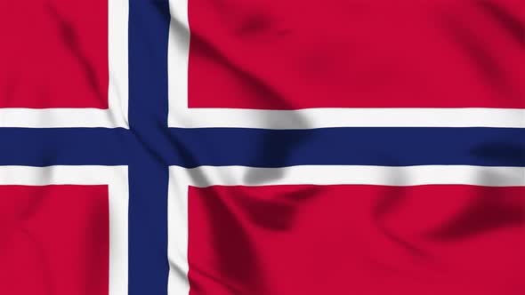 4K Norway Flag - Loopable