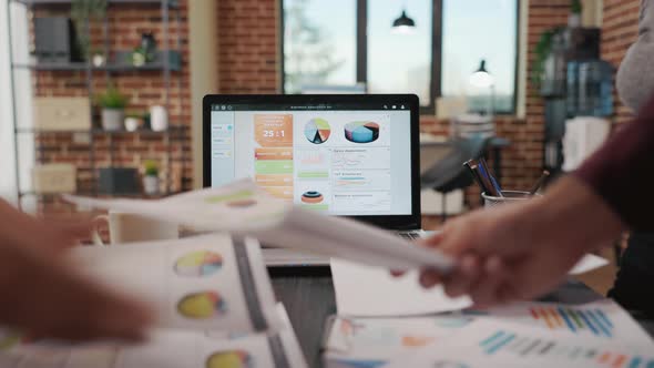 Diverse Group of People Doing Teamwork to Plan Sales Analysis alt