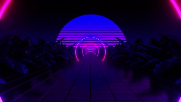 Futuristic Retro 90s Sunset alt