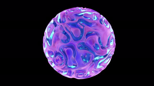 Glowing Colorful Sci-fi Orb With Fluid, Motion Graphics | VideoHive