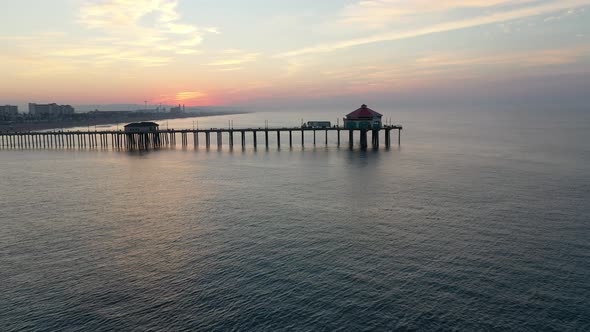 Circling The Pier At Sunrise