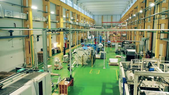 Plasticproducing Factory Unit Filled with Equipment alt