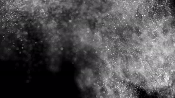 Super Slow Motion Shot of SIlver Glitter Background at 1000Fps alt